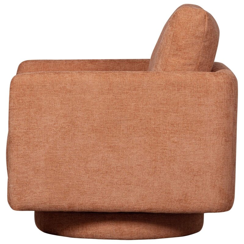 fauteuil lounge pivotant oscar - saumon – image 5