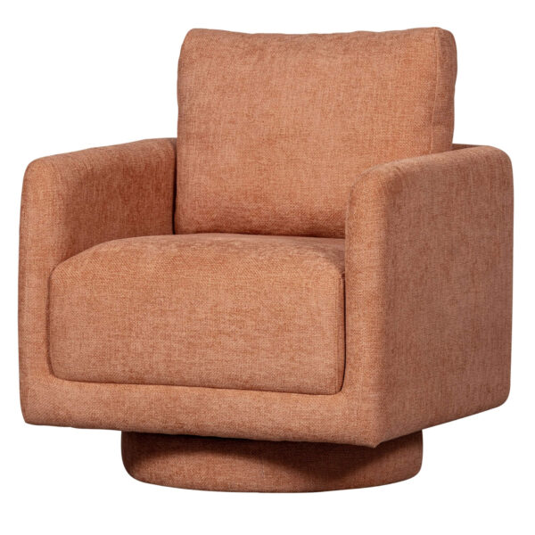 Fauteuil Lounge pivotant Oscar - Saumon