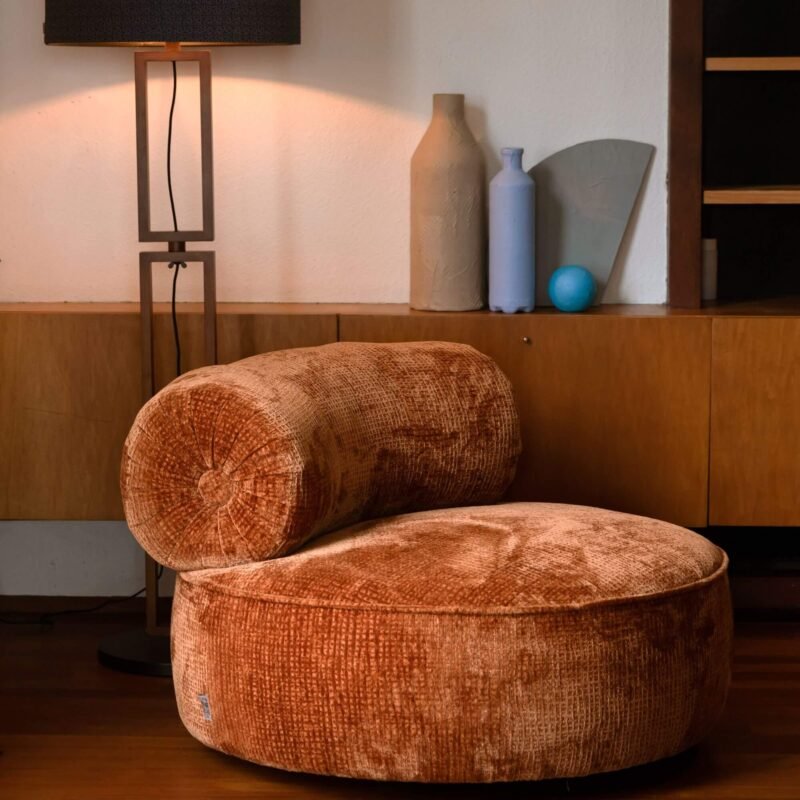 fauteuil lounge tilbury - pivotant - terra – image 3