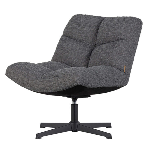 Fauteuil pivotant Vinny - Gris