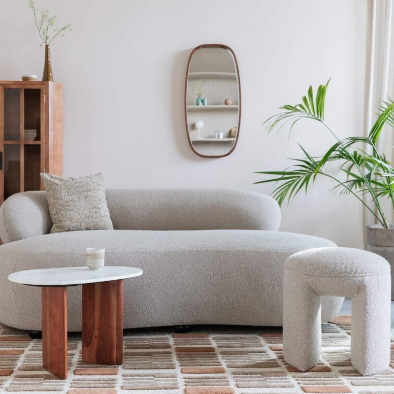 pouf noxx - taupe - ø 42 x h 46 cm – image 5