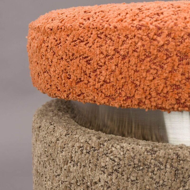 pouf sen - orange - ø 39 x h 40 cm – image 3