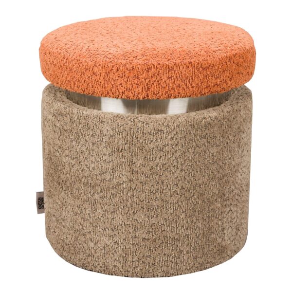 Pouf Sen - Orange - ø 39 x H 40 cm