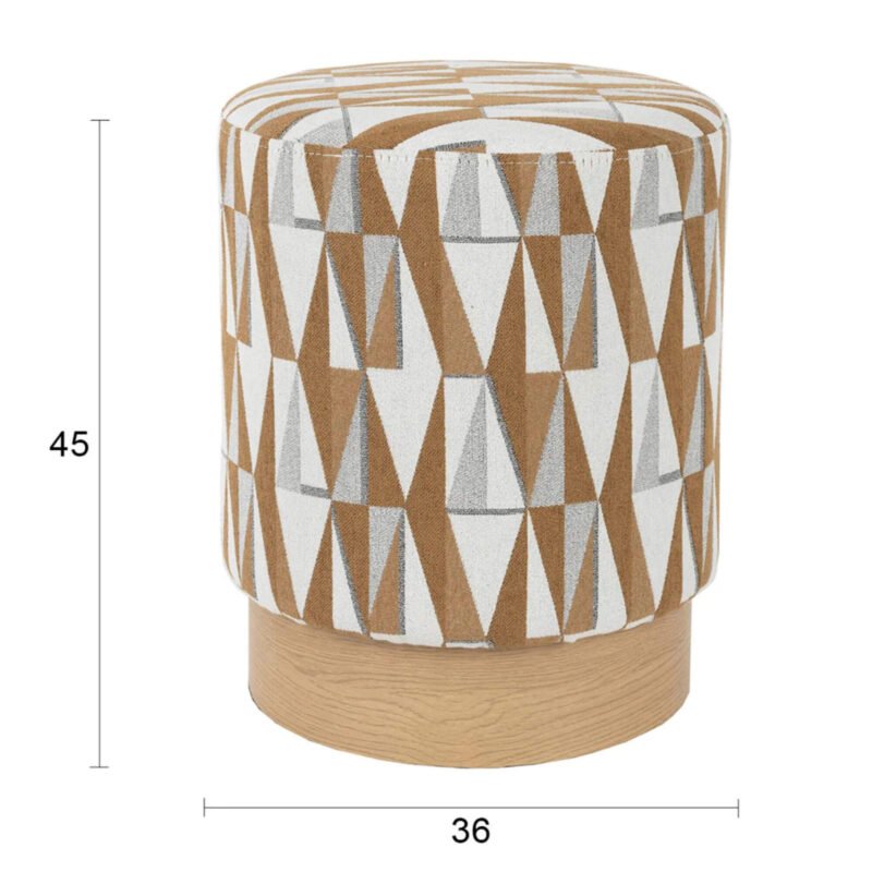 pouf ziggy - ø 36 x h 45 cm – image 6