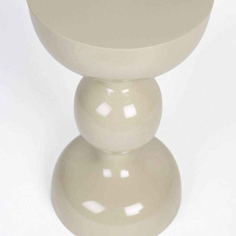 table d’appoint lars - taupe - ø 31 x h 59 cm – image 2