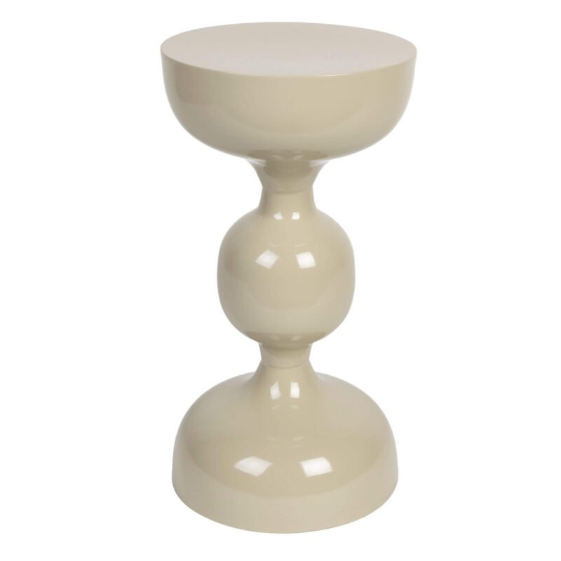 table d’appoint lars - taupe - ø 31 x h 59 cm