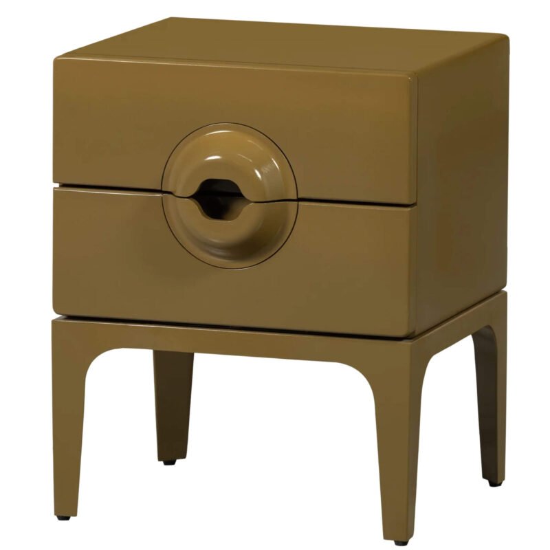 table de chevet merge - h 57 x l 44 cm - honey