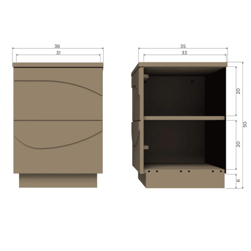 table de chevet teo - h 50 x l 36 – image 10