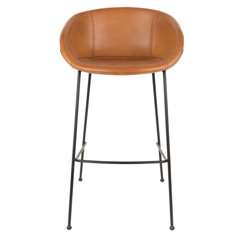tabouret de bar feston - cognac – image 8