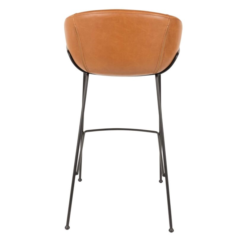 tabouret de bar feston - cognac – image 9