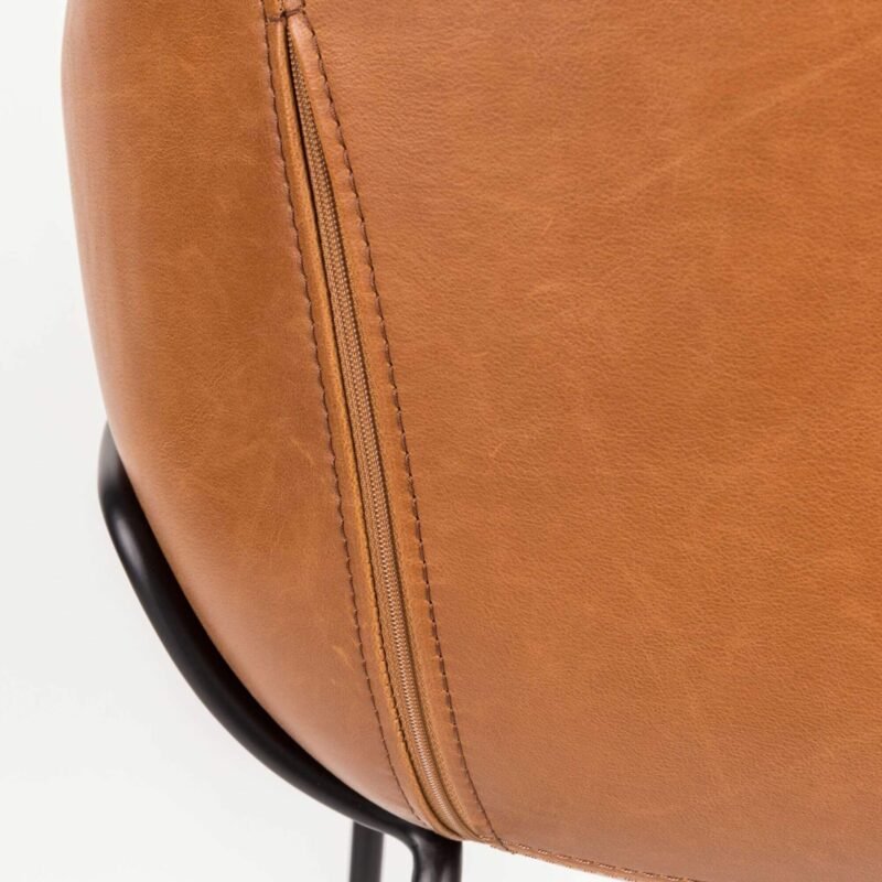 tabouret de bar feston - cognac – image 3