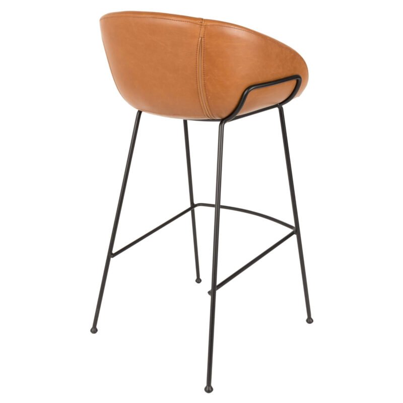 tabouret de bar feston - cognac – image 7