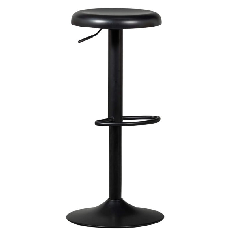 tabouret de bar isaac - ajustable - noir