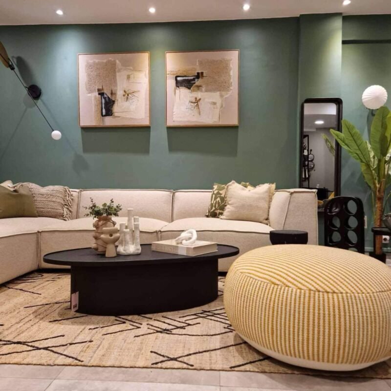 pouf mochi - ø 75 x h 35 cm - sable – image 4