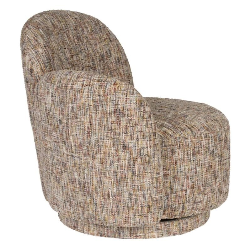 fauteuil lounge rose - pivotant