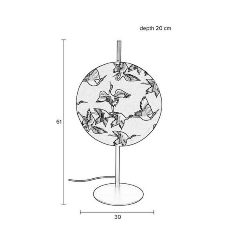 lampe à poser jaylee - ø 30 x h 61 cm – image 7