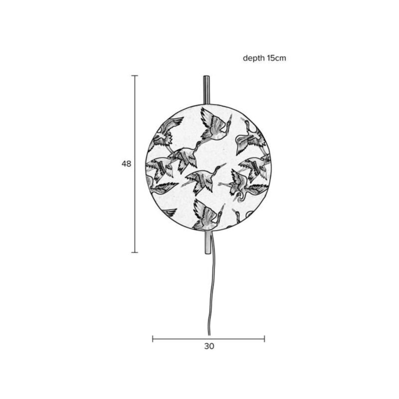 applique murale jaylee - ø 30 x h 48 cm – image 10