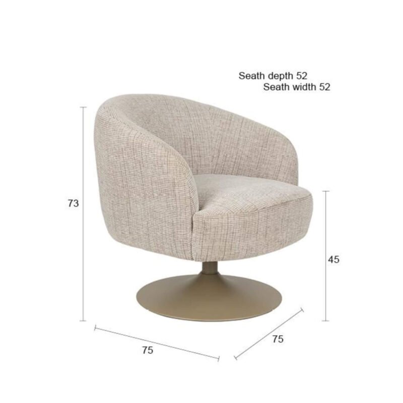 fauteuil lounge renate - pivotant – image 13