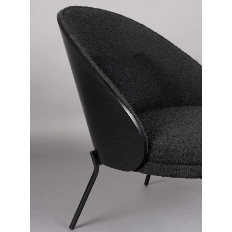 fauteuil lounge rodin - noir – image 3