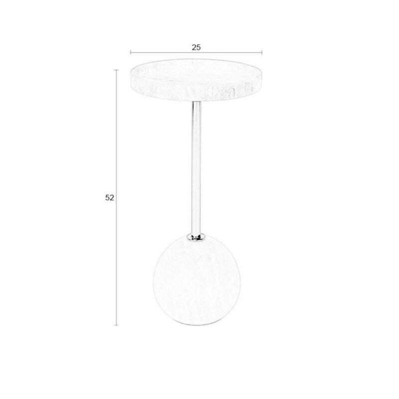 table d'appoint cocktail - ø 25 x h 52 cm – image 5