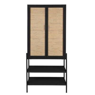 Cabinet Yasu - H 160 x L 70 cm - Noir