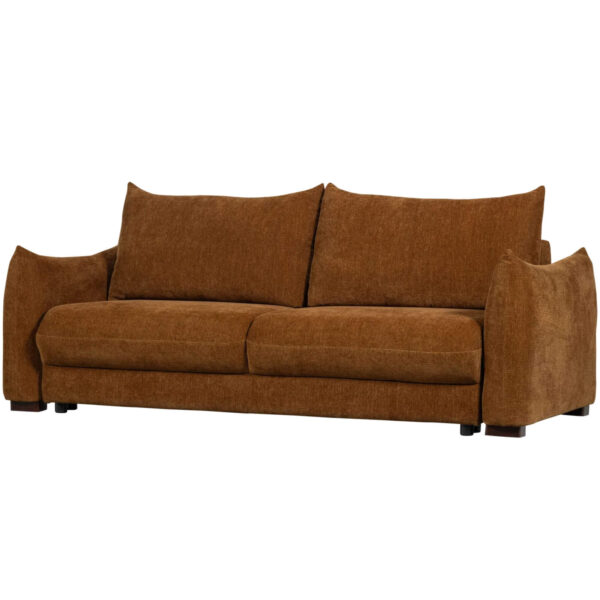 Canapé convertible 3 places - Terracota