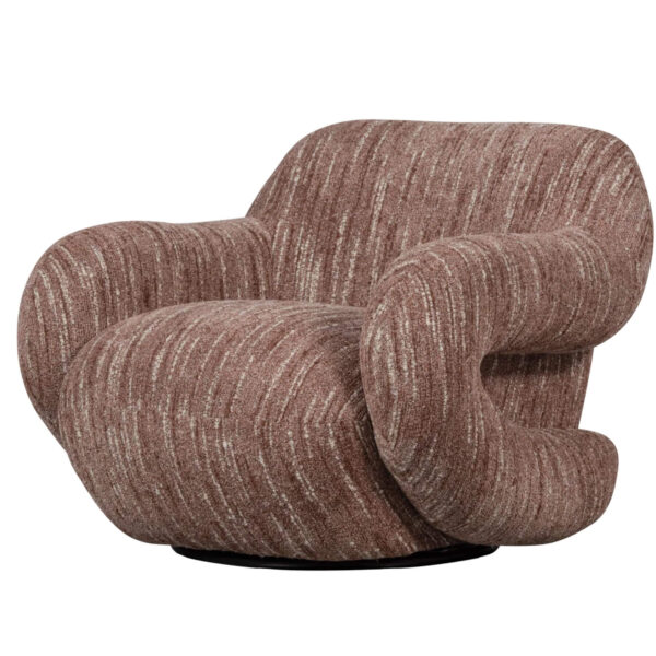 Fauteuil Lounge Folke - Pivotant - Blush