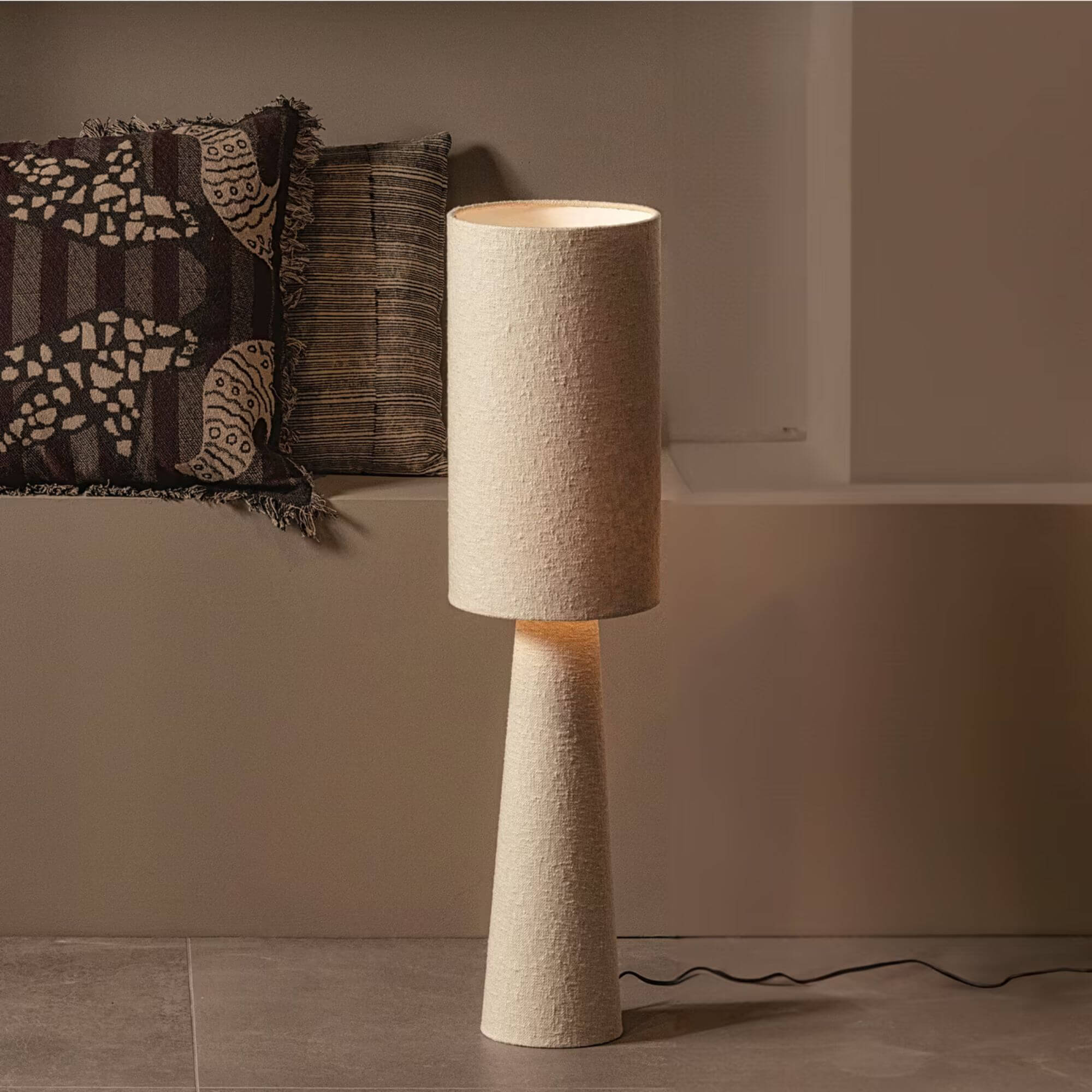 lampadaire loft - ivoire - h 90 x ø 22 cm 3 lampadaire loft - ivoire - h 90 x ø 22 cm – image 3