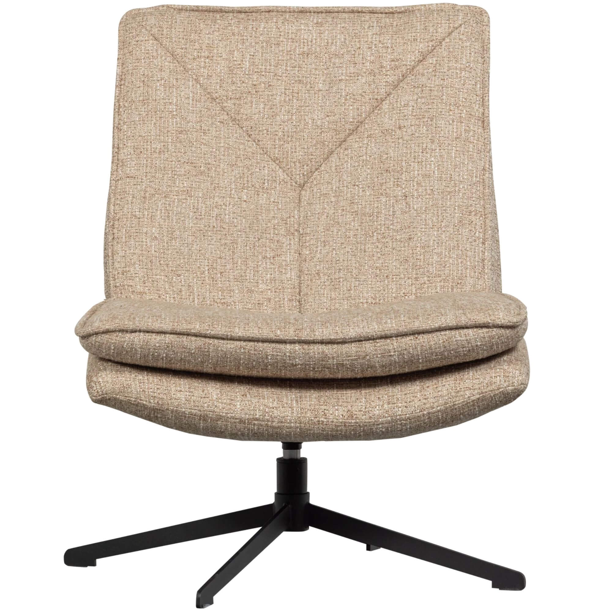 fauteuil pivotant milaro - beige 4 fauteuil pivotant milaro - beige – image 4