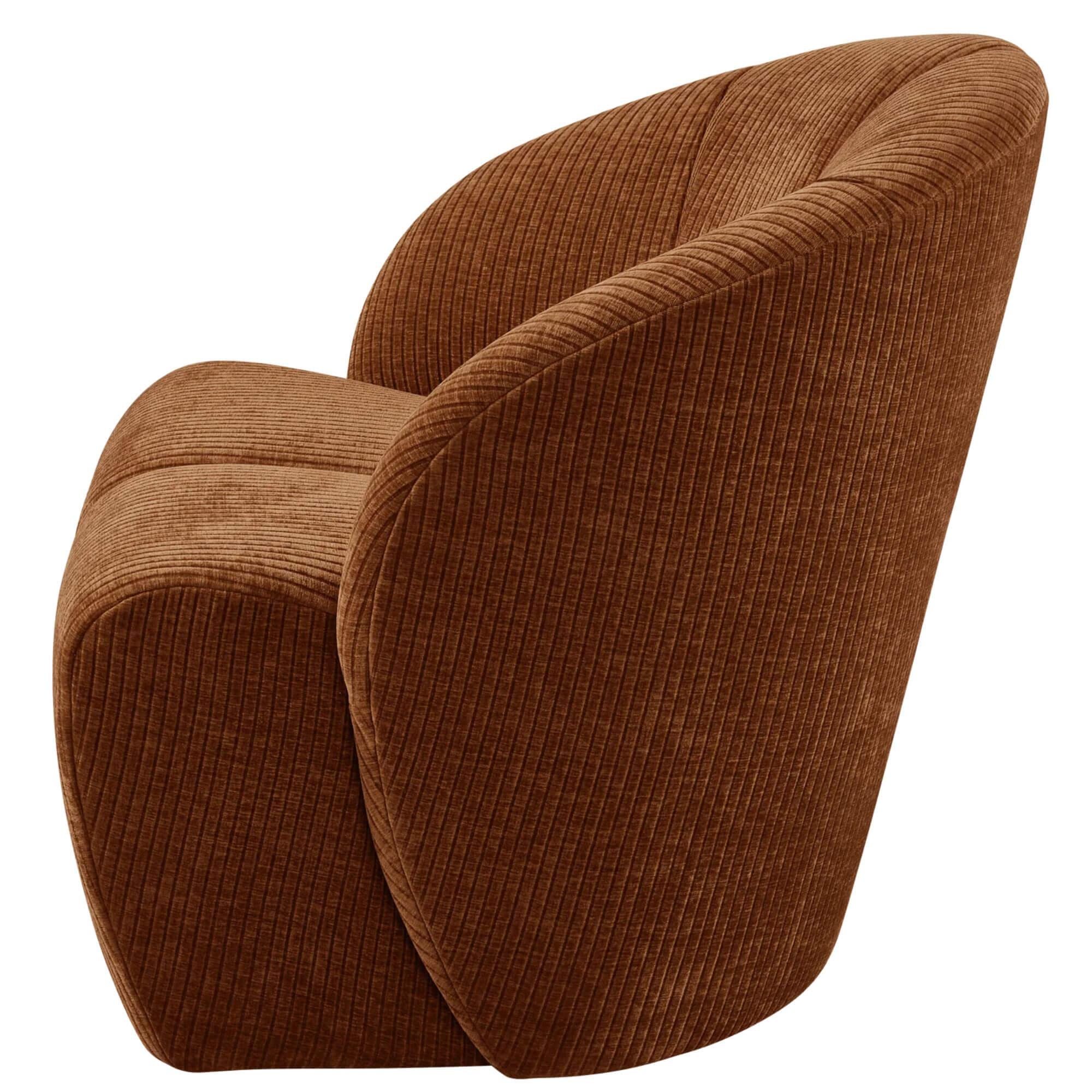 fauteuil mojo - pivotant - côtelé rust 2 fauteuil mojo - pivotant - côtelé rust – image 2