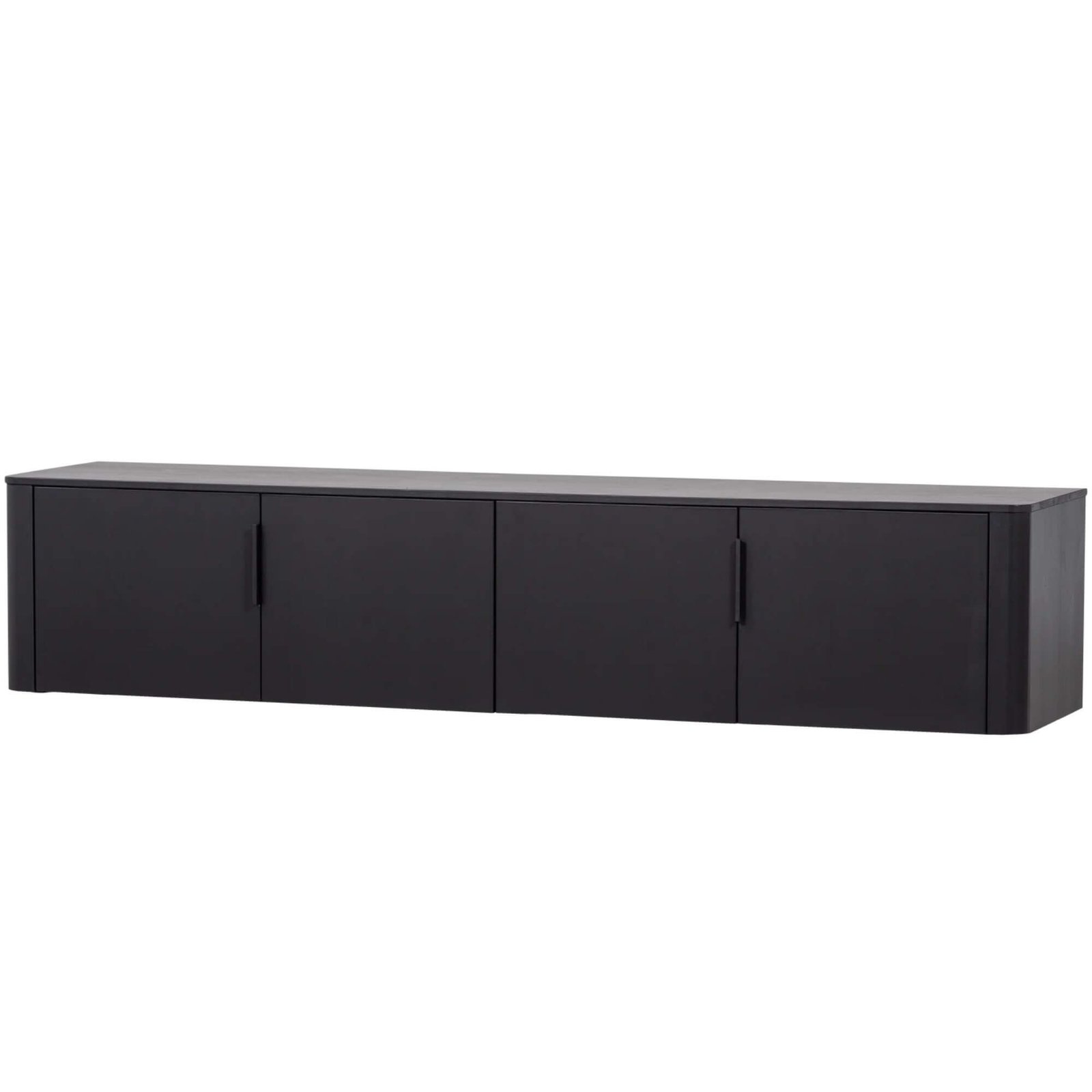 meuble tv gunnar - l 200 x h 56 cm - noir 3 meuble tv gunnar - l 200 x h 56 cm - noir – image 3