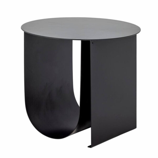 Table d'appoint Cher - Noir - Ø 43 x H 38 cm