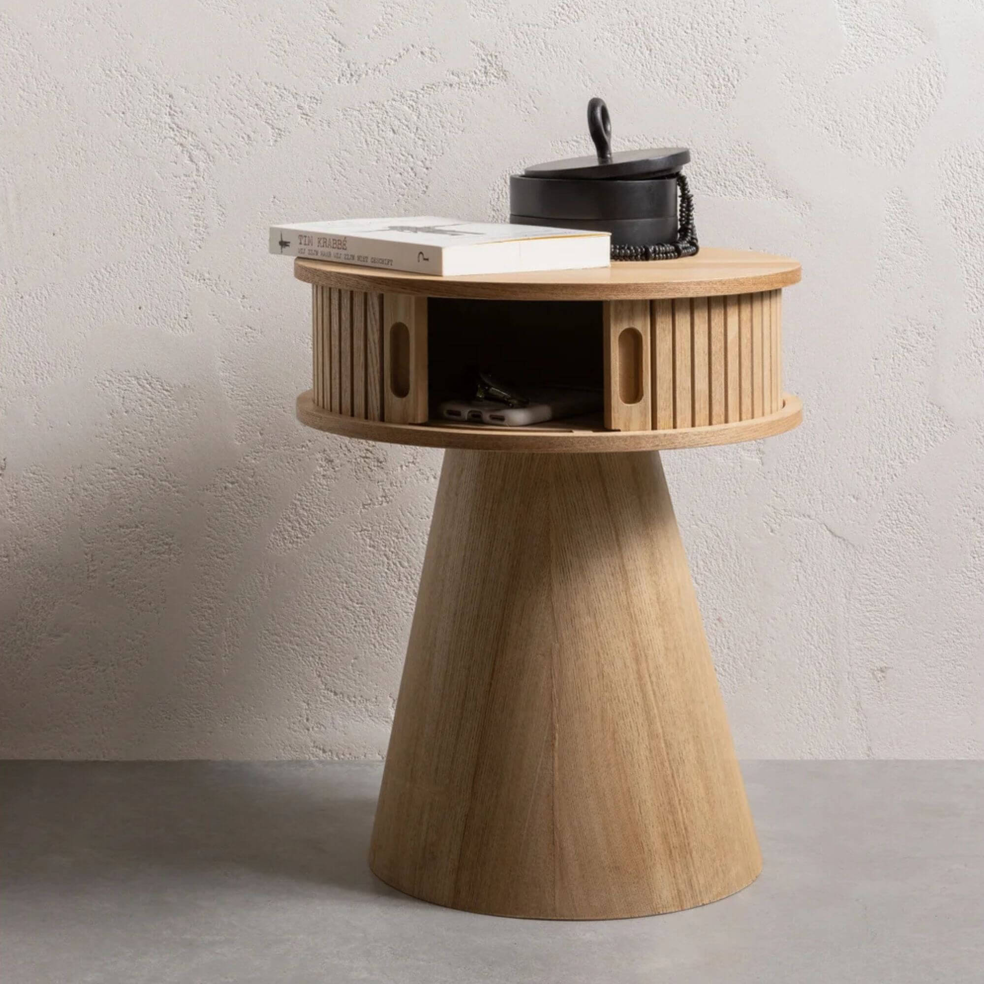 table de chevet karri - ø 38 x h 46 cm 3 table de chevet karri - ø 38 x h 46 cm – image 3