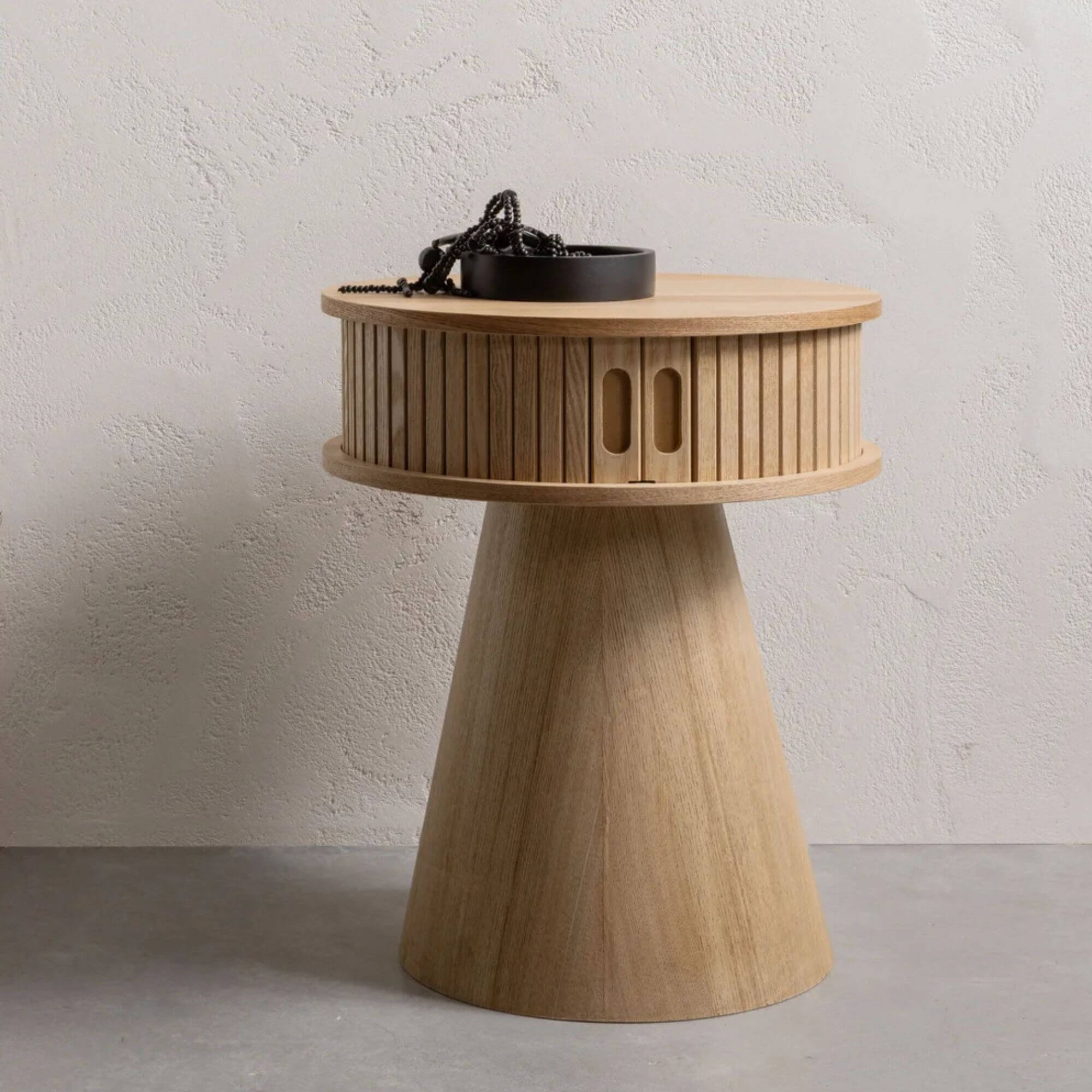 table de chevet karri - ø 38 x h 46 cm 2 table de chevet karri - ø 38 x h 46 cm – image 2