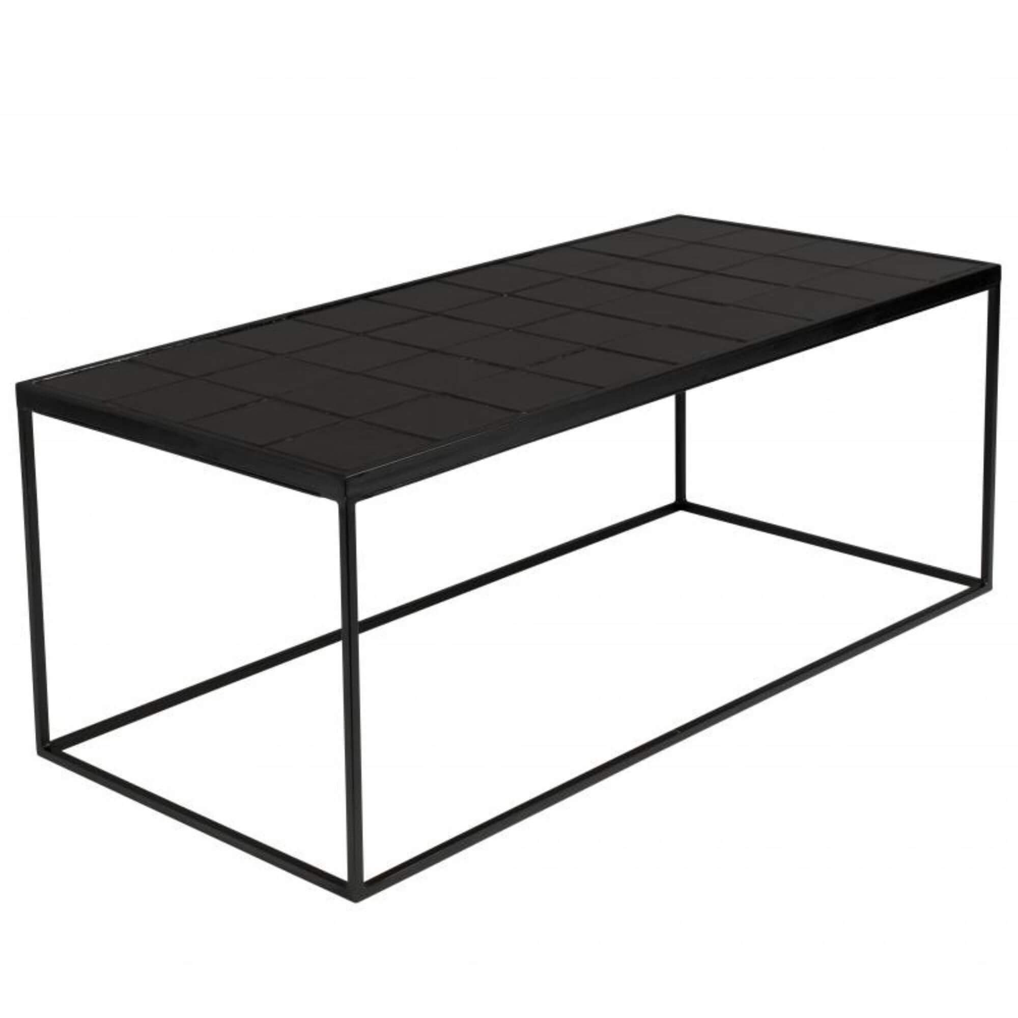 table basse glazed - noir - l 93 x h 36 cm 7 table basse glazed - noir - l 93 x h 36 cm – image 7