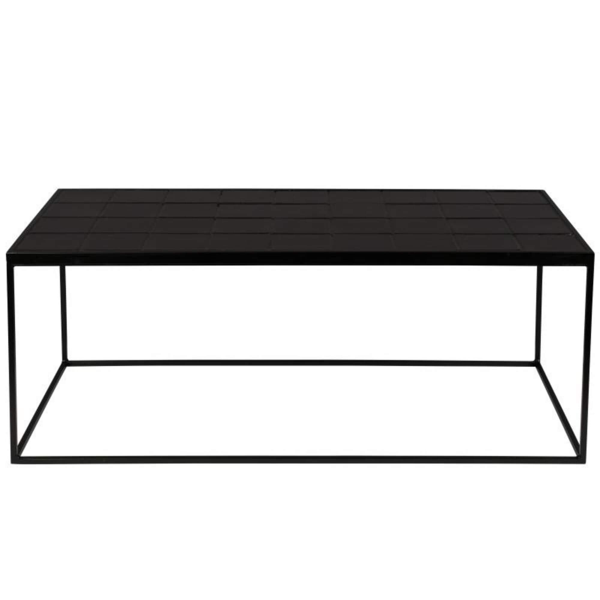 table basse glazed - noir - l 93 x h 36 cm 1 table basse glazed - noir - l 93 x h 36 cm