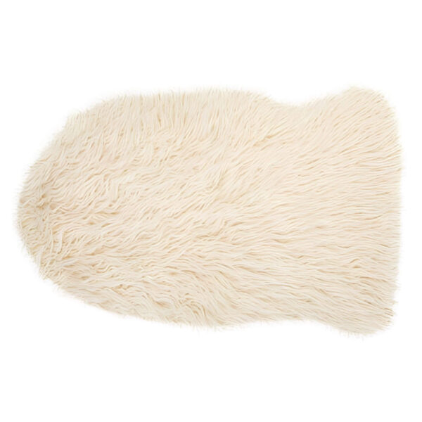 Tapis Fourrure - 60 x 90 cm - Ivoire