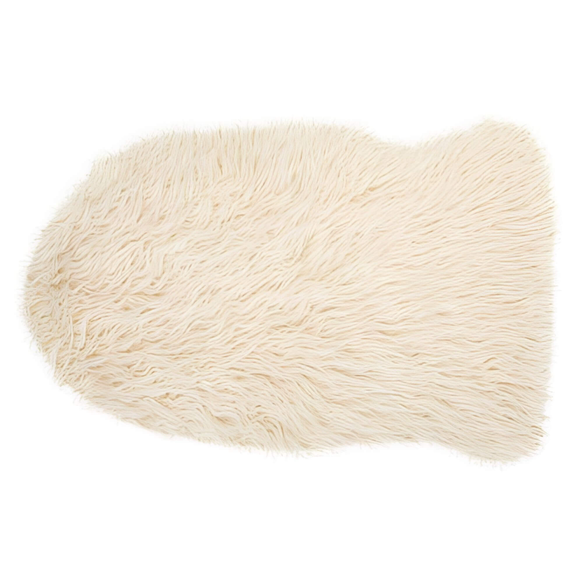 tapis fourrure - 60 x 90 cm - ivoire 1 tapis fourrure - 60 x 90 cm - ivoire