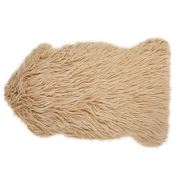 Tapis Fourrure - 60 x 90 cm - Taupe