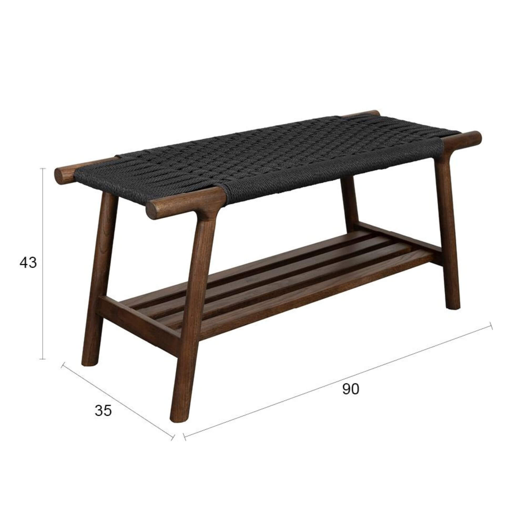 banc/tabouret kintaro - l 90 x h 43 cm 6 banc/tabouret kintaro - l 90 x h 43 cm – image 6