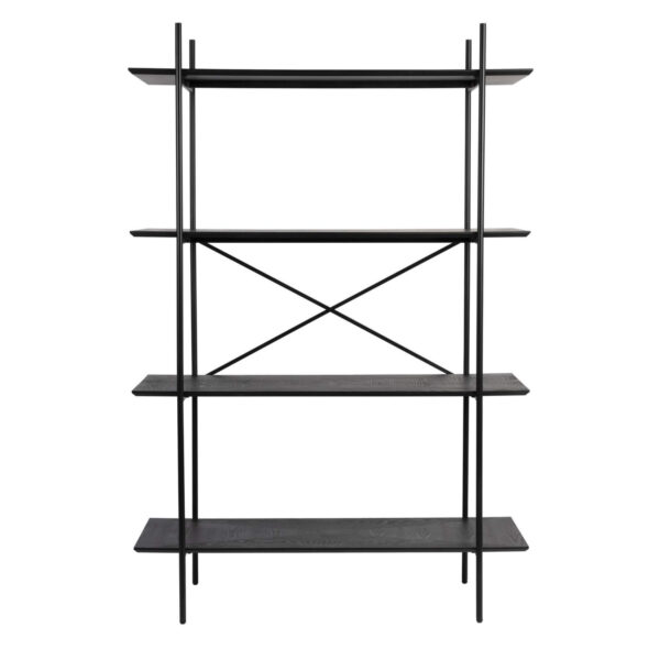 Bibliotèque Marcio - L 120 x H 80 cm - Noir