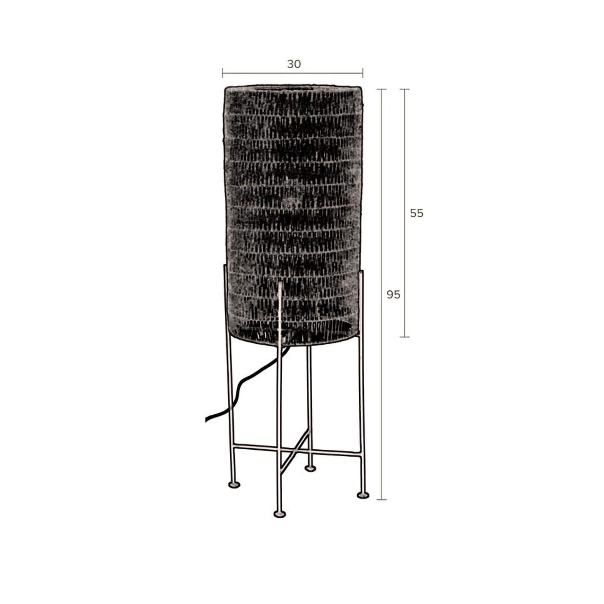 lampadaire kari - ø 30 x h 95 cm 8 lampadaire kari - ø 30 x h 95 cm – image 8