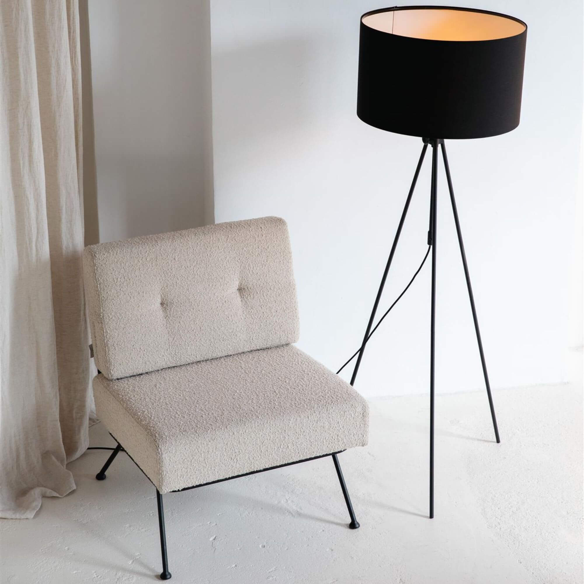 lampadaire lesley - ajustable - noir 3 lampadaire lesley - ajustable - noir – image 3