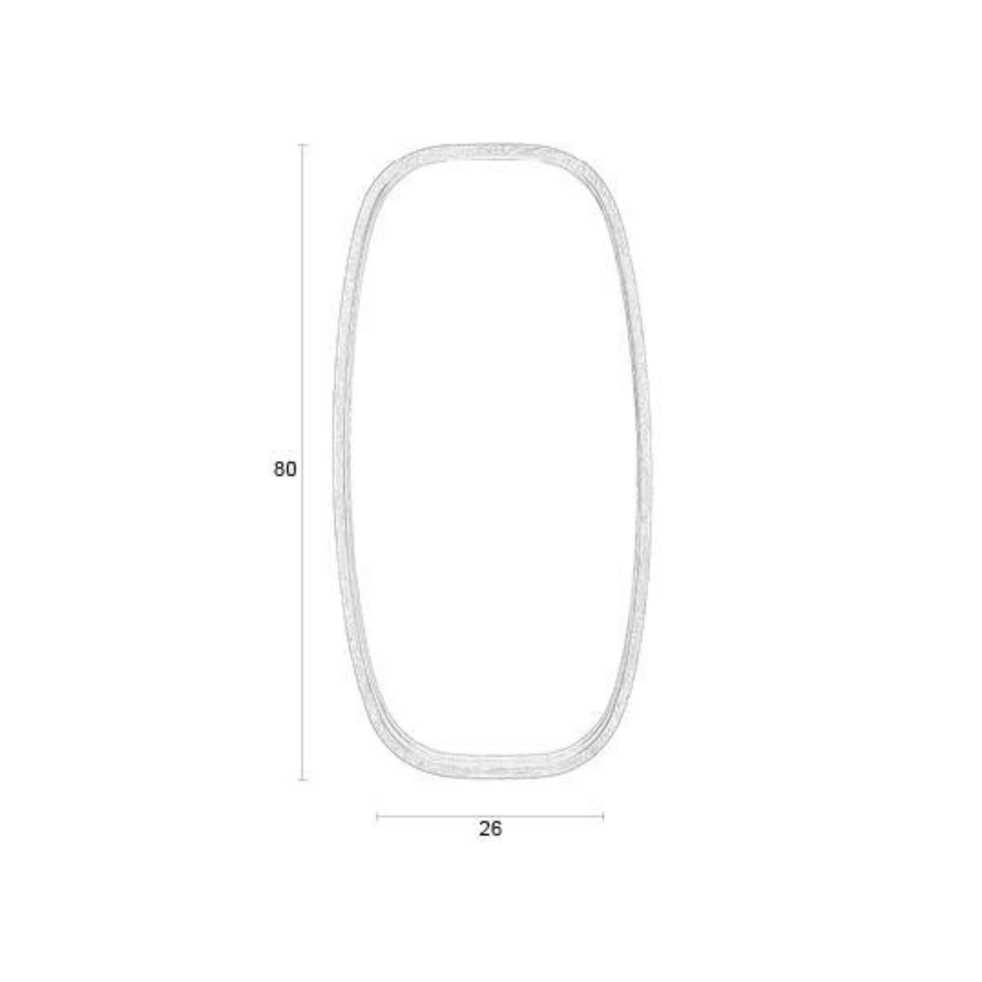 miroir nyko - m - h 80 x l 26 cm 9 miroir nyko - m - h 80 x l 26 cm – image 9