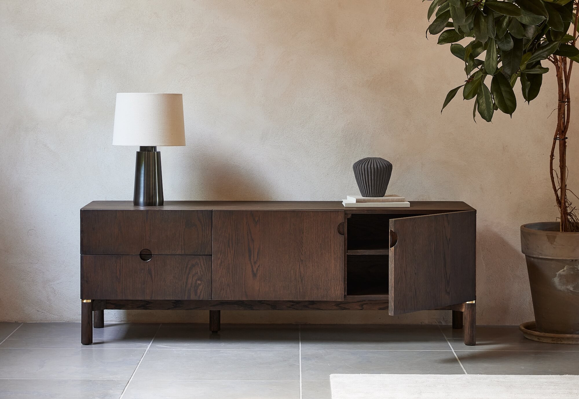 meuble tv arun - espresso/marbre – l 160 × h 55 cm 8 meuble tv arun - espresso/marbre – l 160 × h 55 cm – image 8