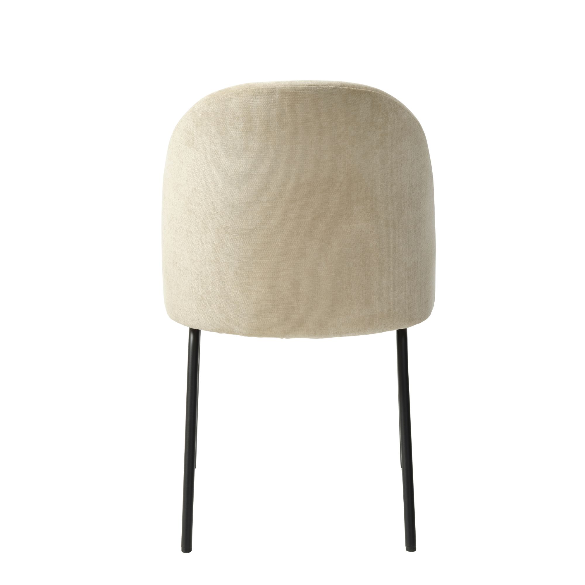 chaise creston sand – tissu chenille et pieds métal noir 6 chaise creston sand – tissu chenille et pieds métal noir – image 6
