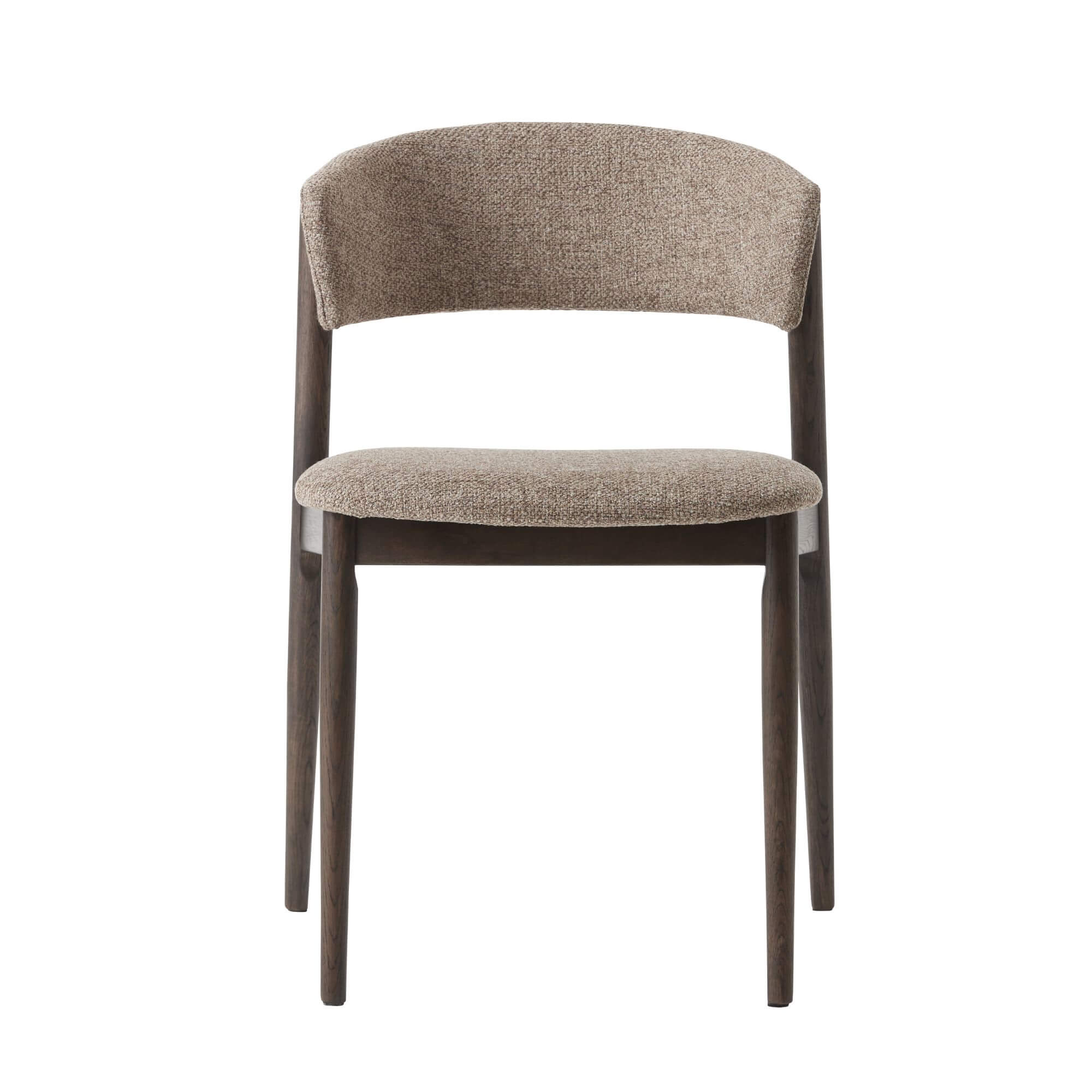 chaise revere latte – tissu texturé et piètement en bois espresso 3 chaise revere latte – tissu texturé et piètement en bois espresso – image 3