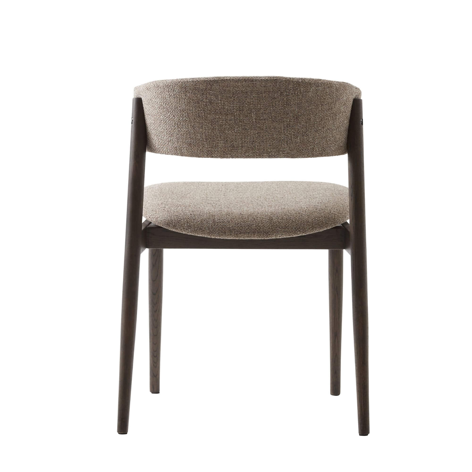 chaise revere latte – tissu texturé et piètement en bois espresso 4 chaise revere latte – tissu texturé et piètement en bois espresso – image 4