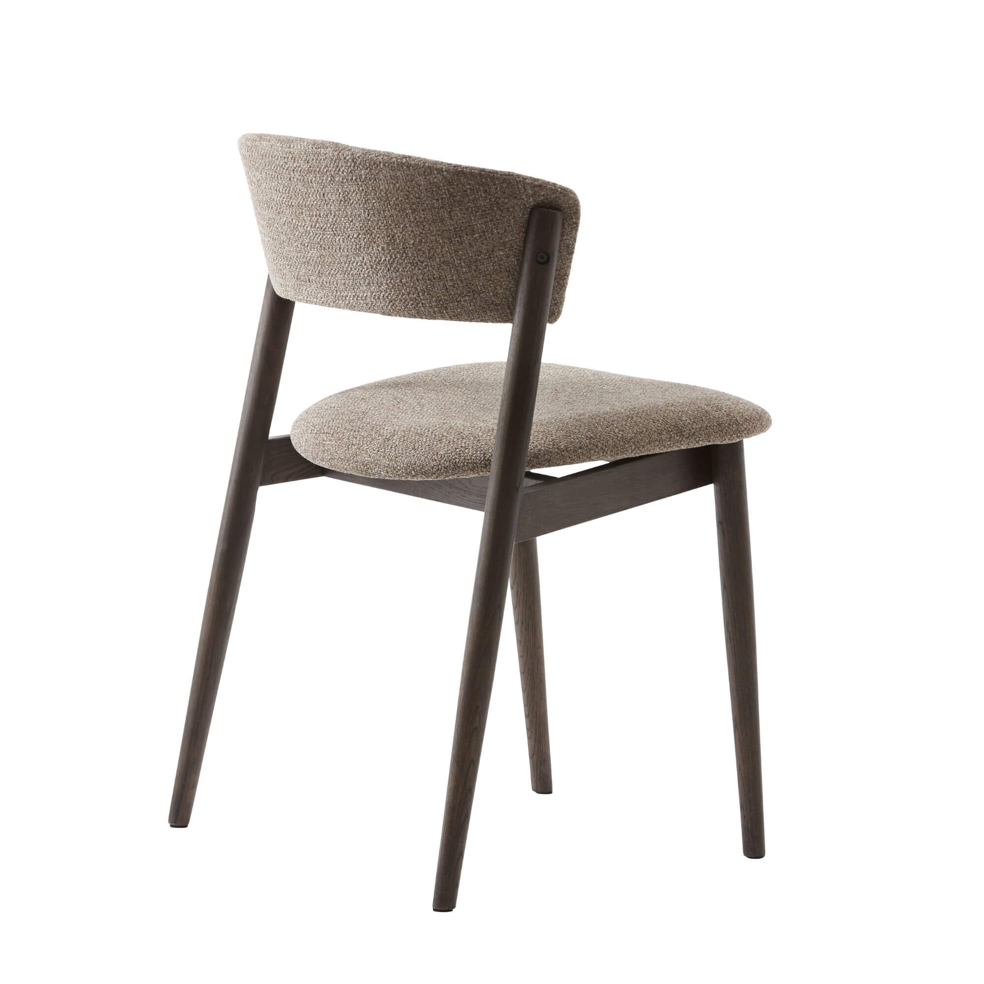 chaise revere latte – tissu texturé et piètement en bois espresso 6 chaise revere latte – tissu texturé et piètement en bois espresso – image 6