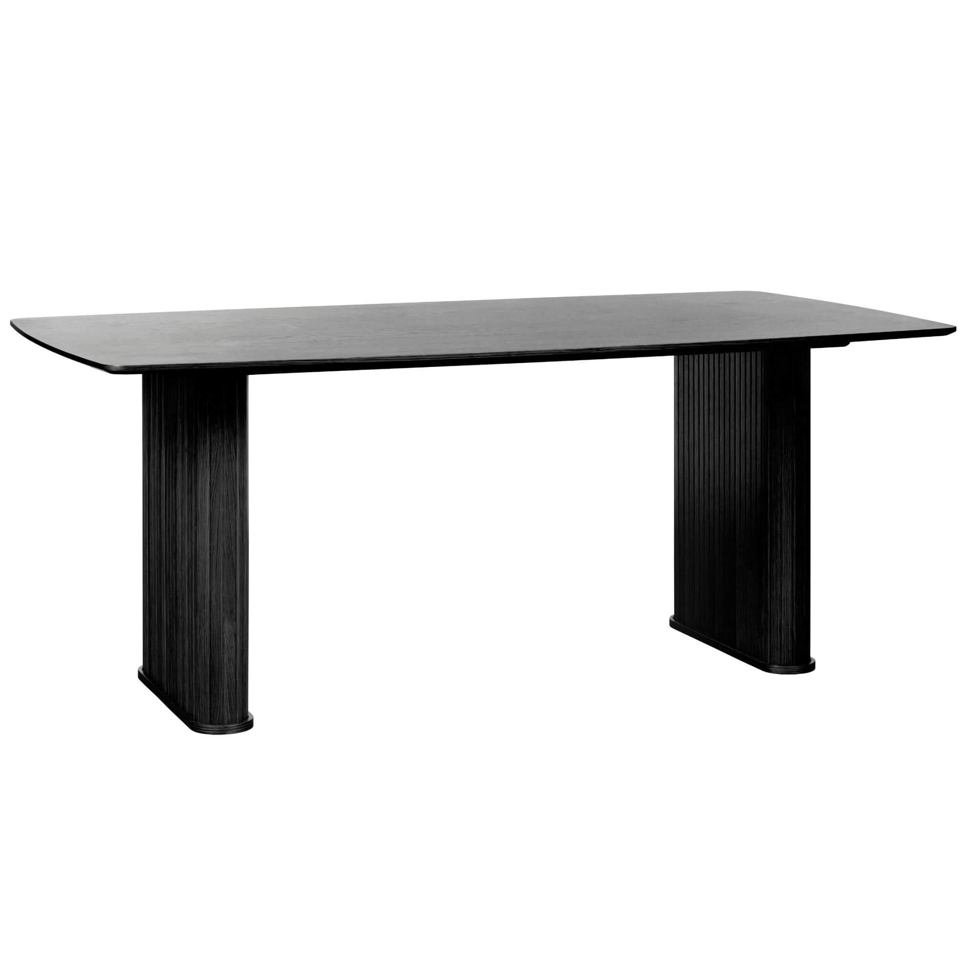 table à manger nola – chêne noir 190 cm (forme bateau) 6 table à manger nola – chêne noir 190 cm (forme bateau) – image 6